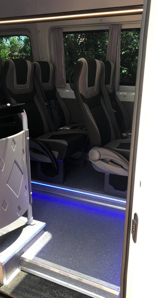 Long Minibus interior