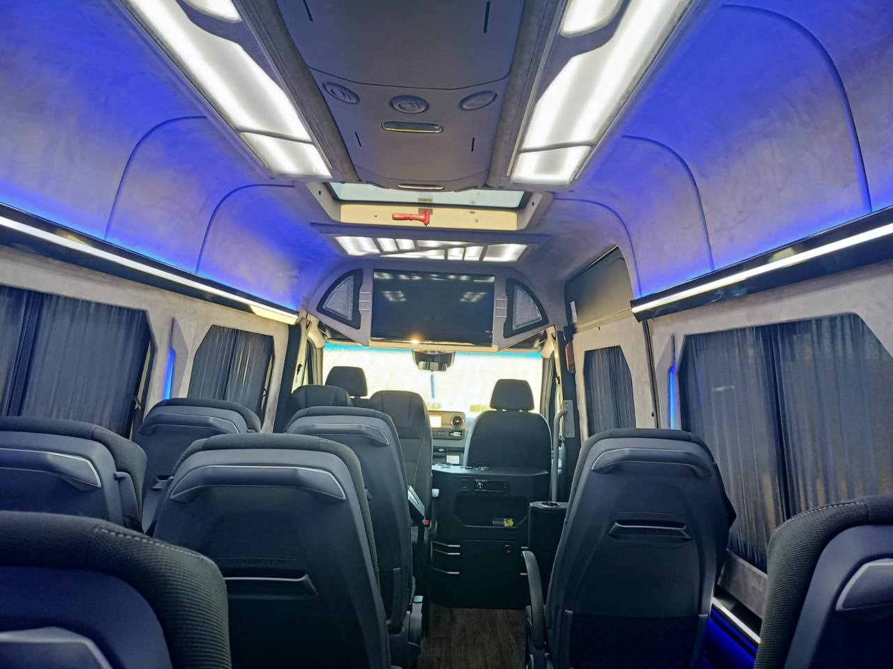Long Minibus seating