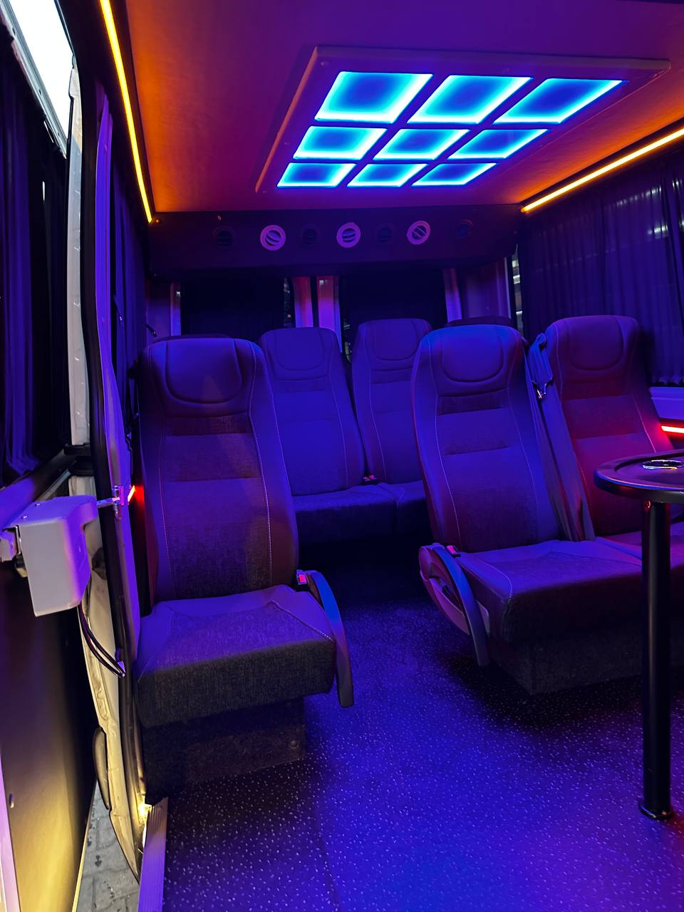 Private Minibus interior